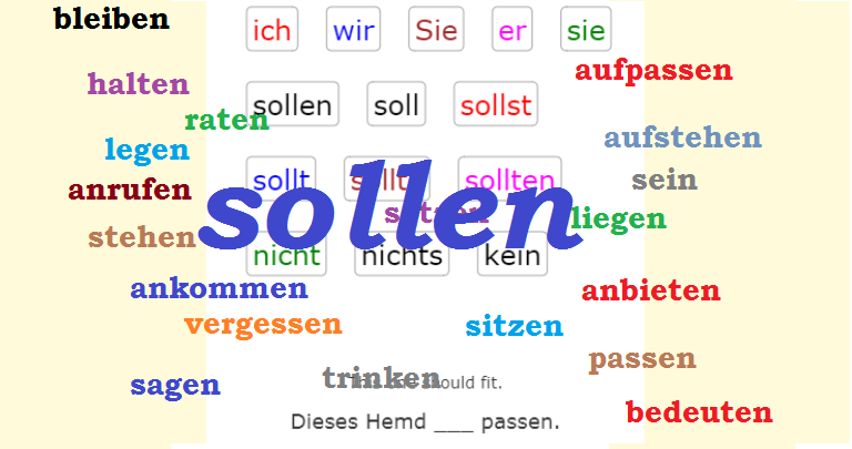 german modal verbs exercises pdf