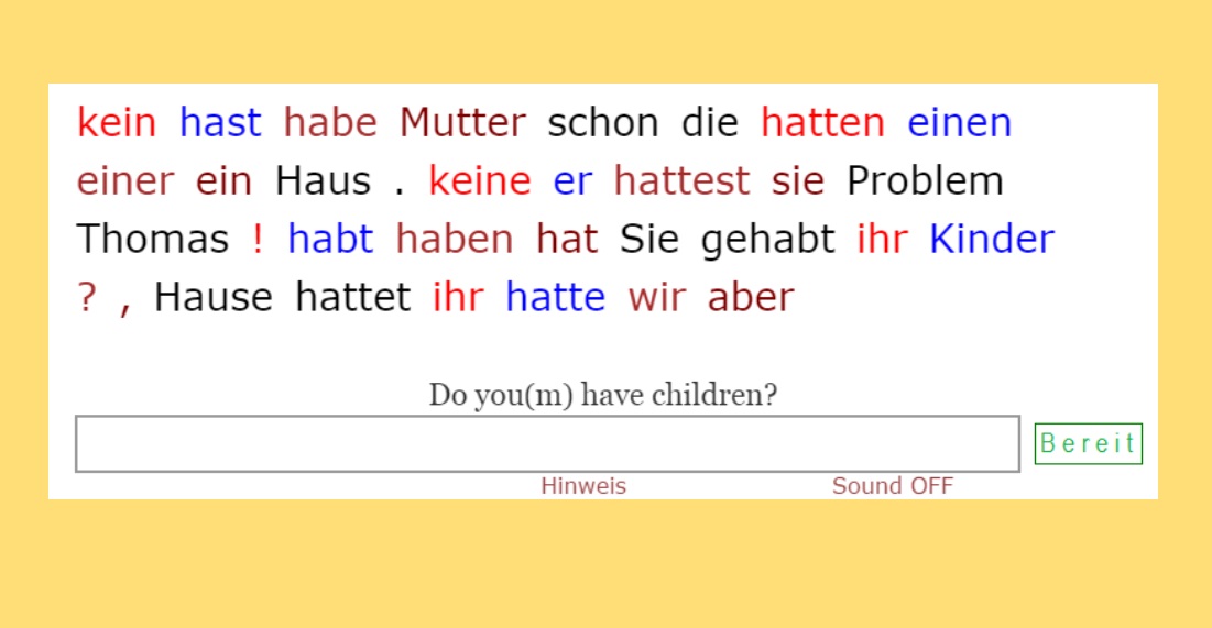 german grammar games